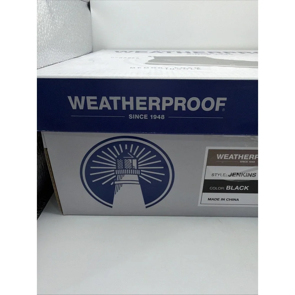 Weatherproof Jenkins Men's Size 11 Memory Foam Insole Black Boots. New